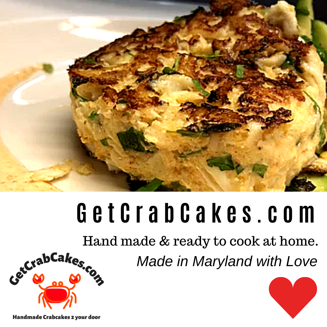 Six each (8 oz) Maryland Style Crab Cakes (Fresh not frozen) - Ready to Broil at Home!