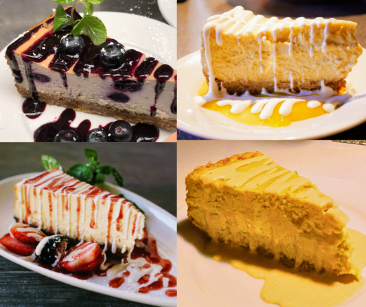 2 peices of Home made Cheesecake (variety of flavors)